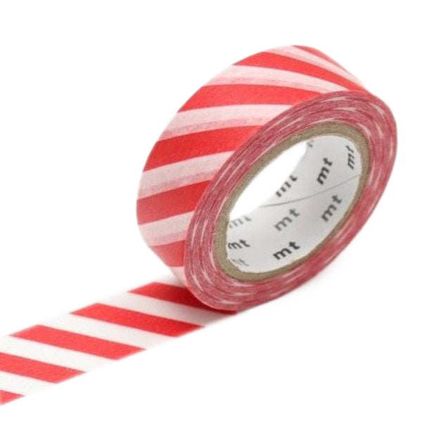 MT Washi Tape Patterns Made in Japan Stripe Red MT01D371