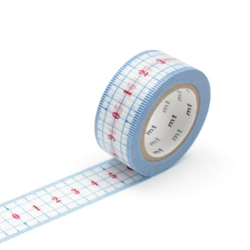 Washi Tape - Rulers by MT | High Quality Japanese Washi Tape blue and white