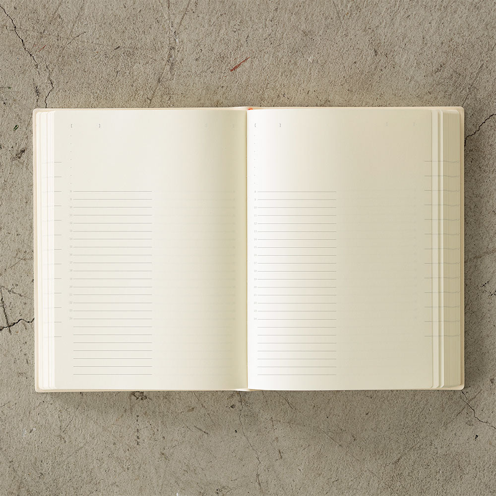 Midori MD Diary 2026 Calendar - 1 Day 1 Page - A5 - Made in Japan Daily Spread