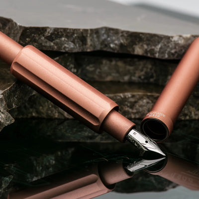 Monteverde Axis Fountain Pen Matte Champagne lifestyle