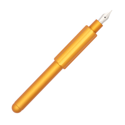 Monteverde Axis Aluminum Pocket Fountain Pen - Matte Orange Posted