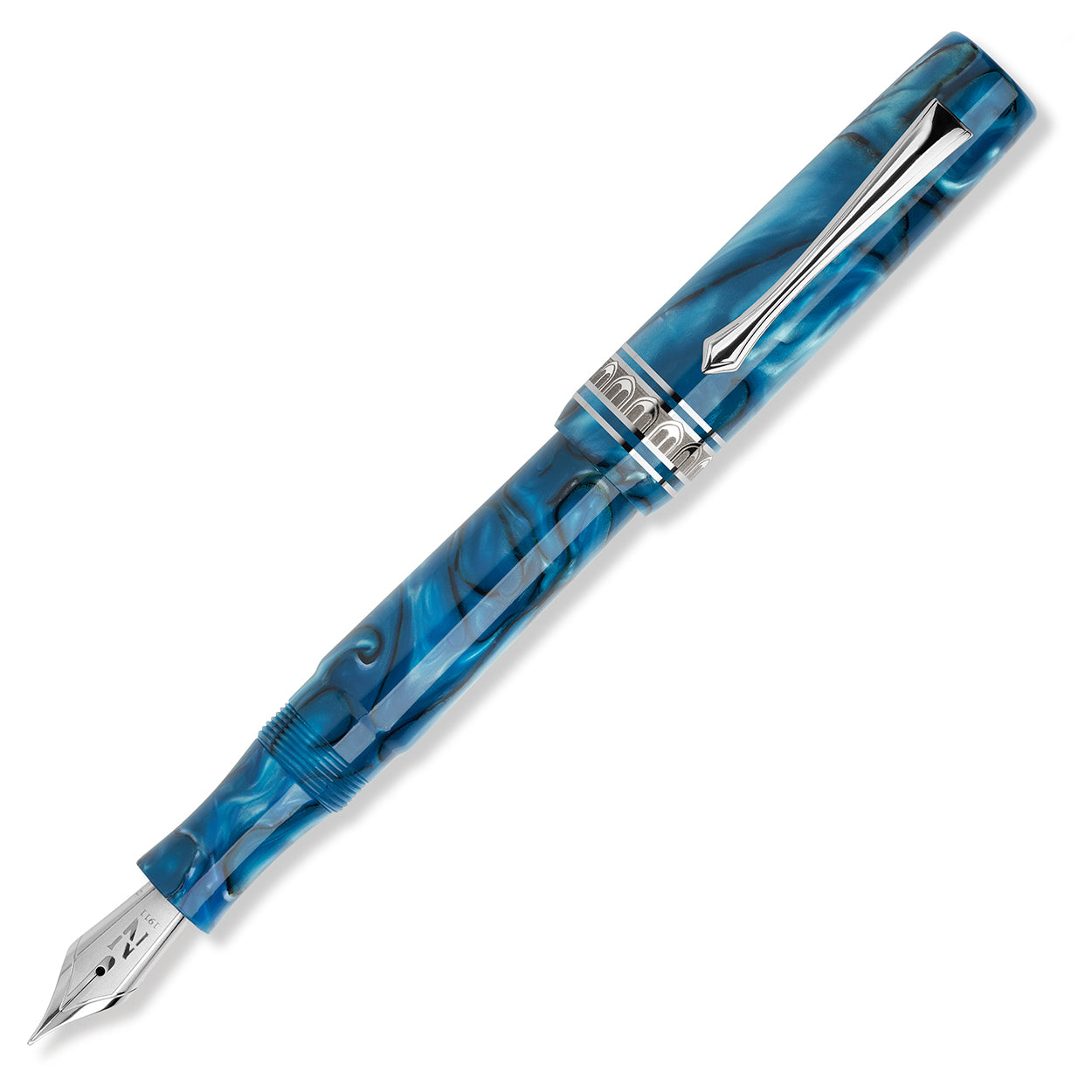 Nettuno N-E 2.0 Fountain Pen - Thalassa Blue - Made in Italy  posted