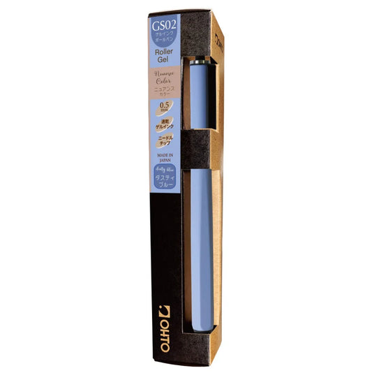 OHTO Horizon GS02 0.5mm Gel Roller Pen EDC Gel Pen Made in Japan Dusty Blue Box