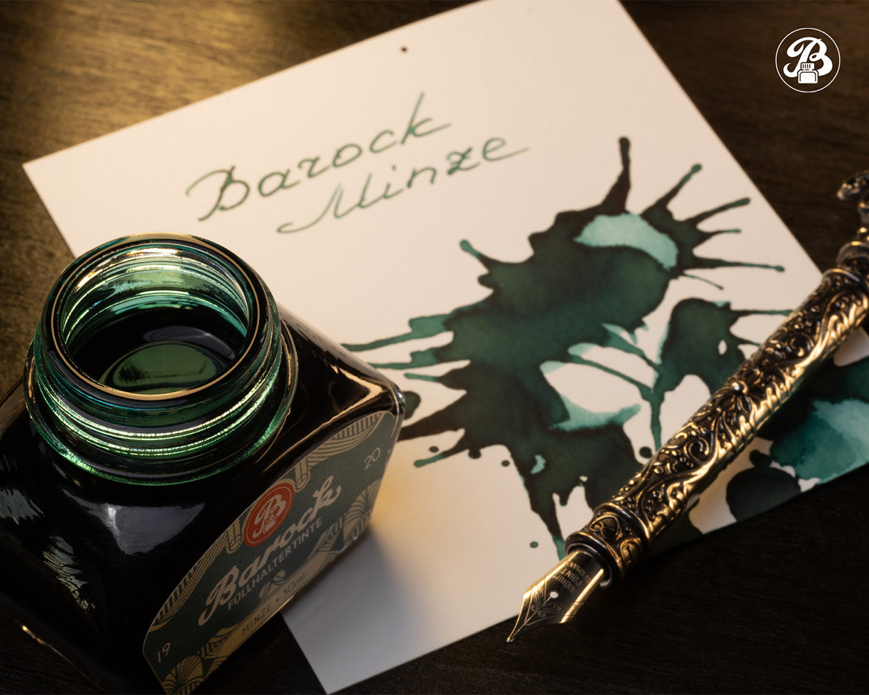 Octopus Fluids Barock 1920 Fountain Pen Ink - 30 ml Bottle - Minze lifestyle