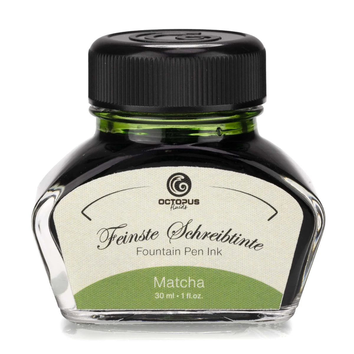 Octopus Fluids Fountain Pen Ink - 30 ml Bottle - Matcha Green - Made in Germany