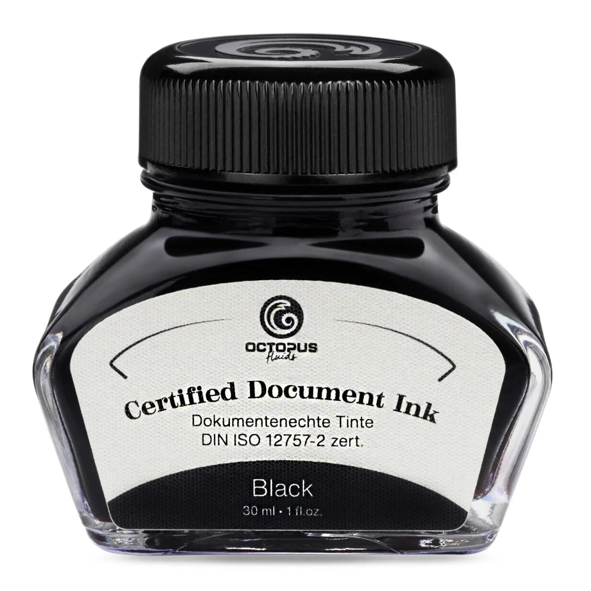 Octopus Fluids Fountain Pen Document Ink - 30 ml Bottle - Black -  Made in Germany