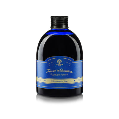 Octopus Fluids Fountain Pen Ink - 250 ml Bottle - Ultramarinblau Ultramarine Blue - Made in Germany