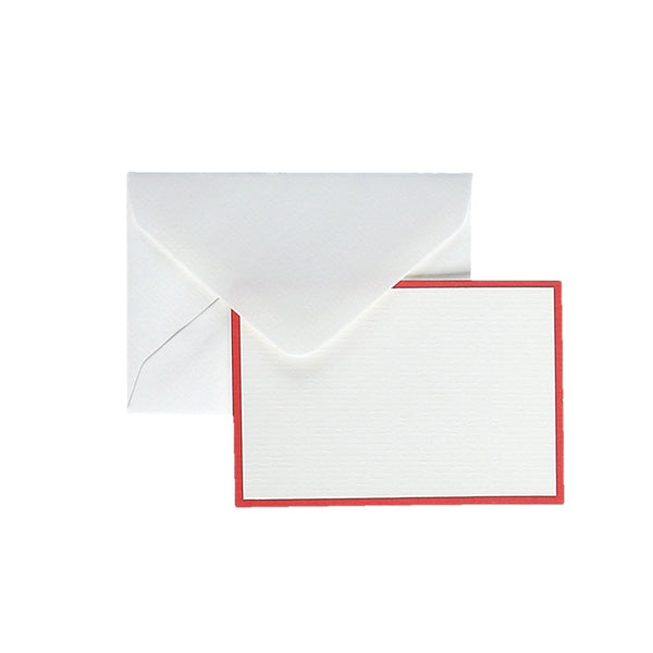 Original Crown Mill Bi-Color Small Note Card Letter Set - White Red ...