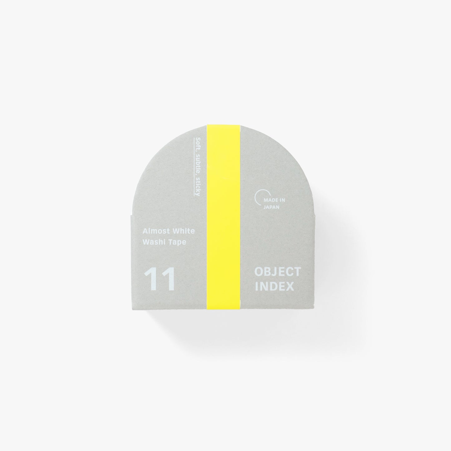 Almost White Washi Tape - Large - Set of Three Kakimori Object Index pack