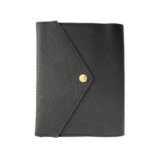 PAP Sweden Mia A5 Leather Notebook Cover Black Soft Made in Sweden