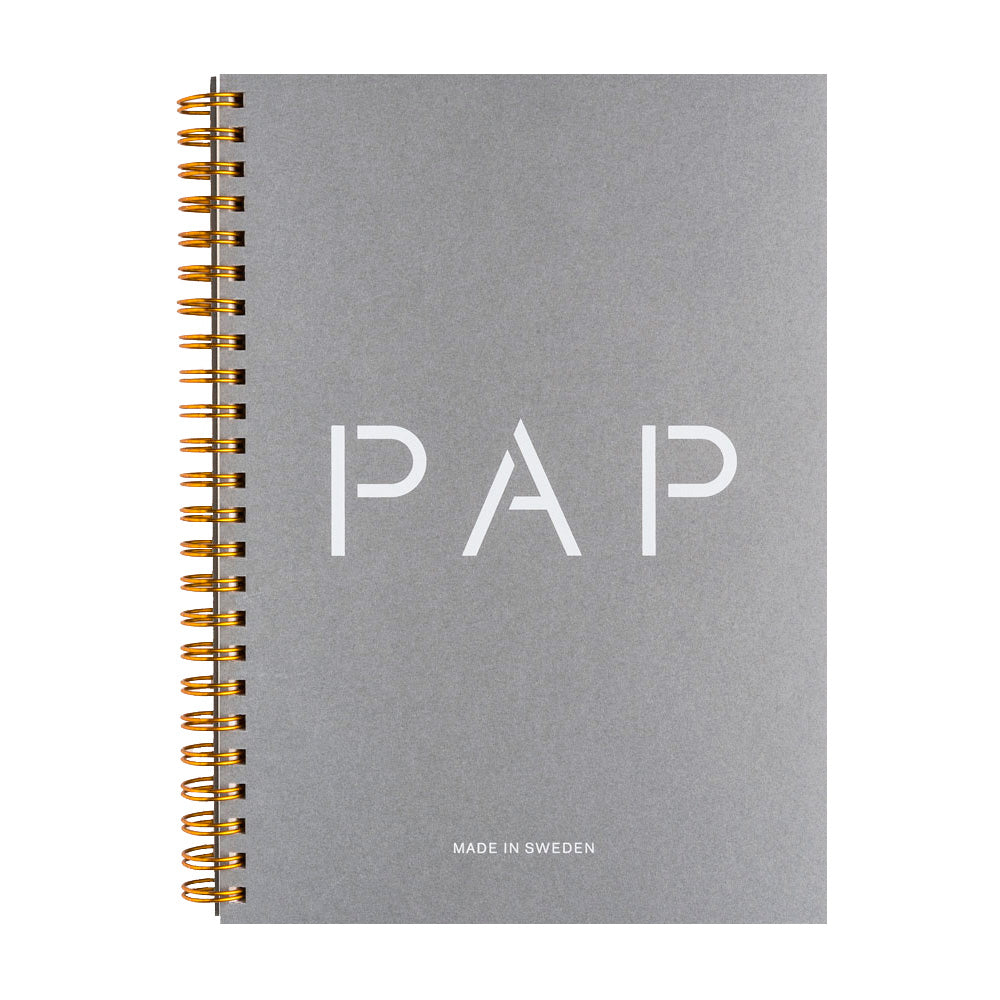 PAP Twin Ring Notebook - A5 Grey