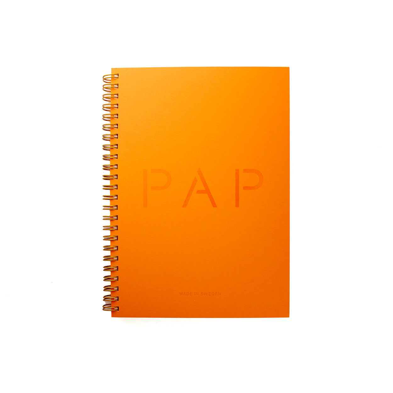 PAP Twin Ring Notebook - A5 Made in Sweden Orange