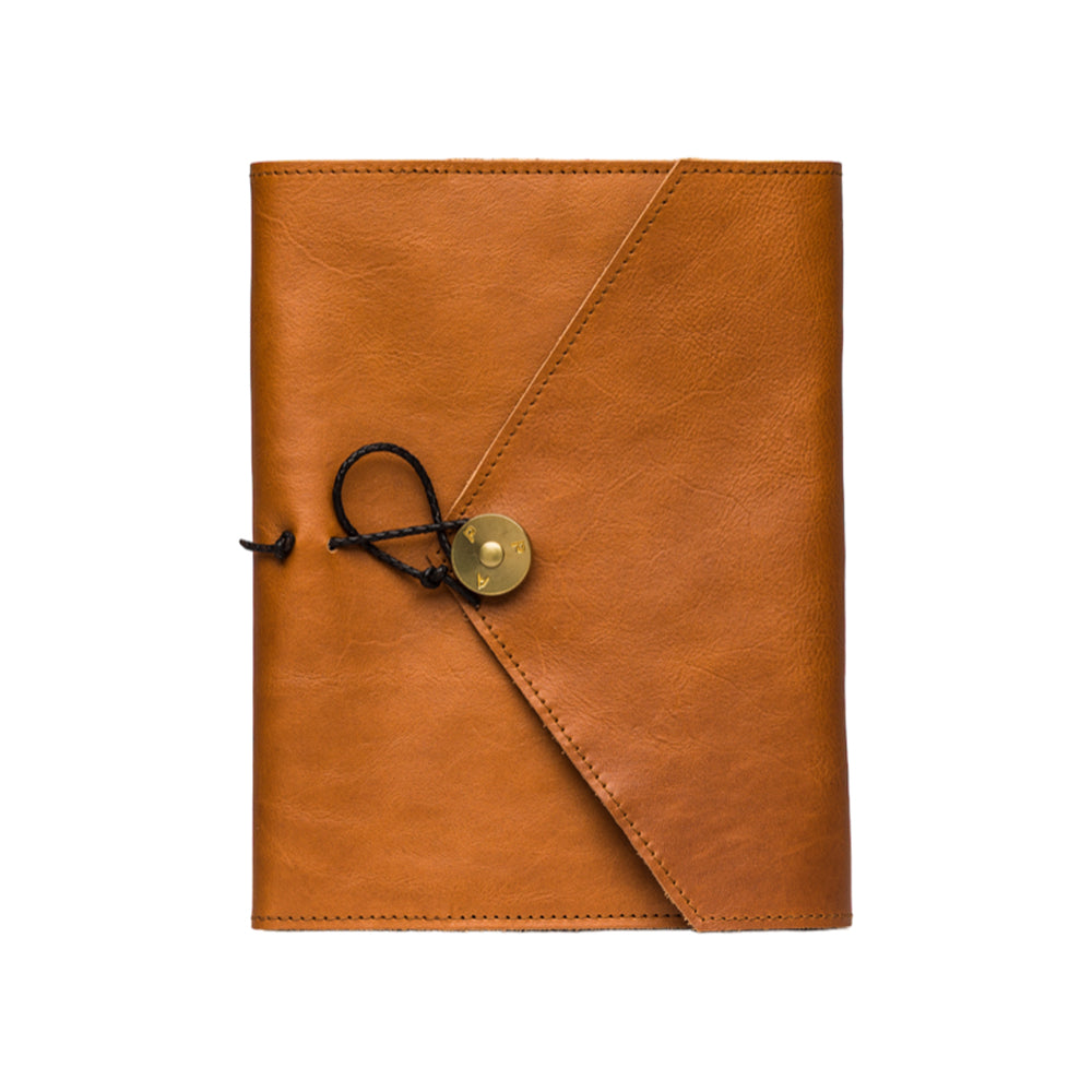 PAP Ulf Italian Leather Notebook Cover A5 - Cognac - Made in Sweden