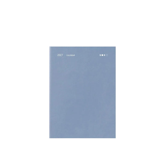 Everyday 2026 Daily Calendar - Dove Blue - Fountain Pen Friendly Planner - Made in Poland