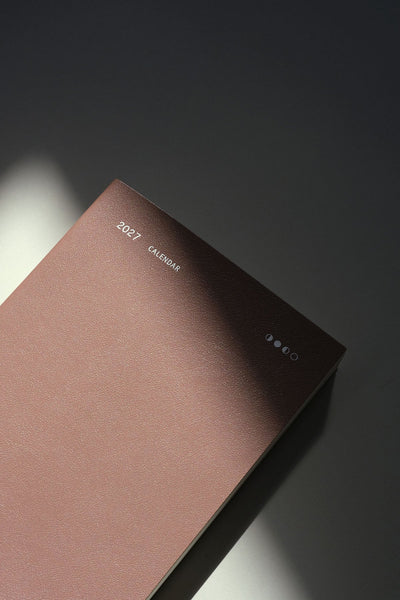 Everyday 2026 Daily Calendar - Old Rose - Fountain Pen Friendly Planner - Made in Poland Lifestyle