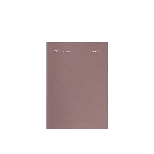 Everyday 2026 Daily Calendar - Old Rose - Fountain Pen Friendly Planner - Made in Poland