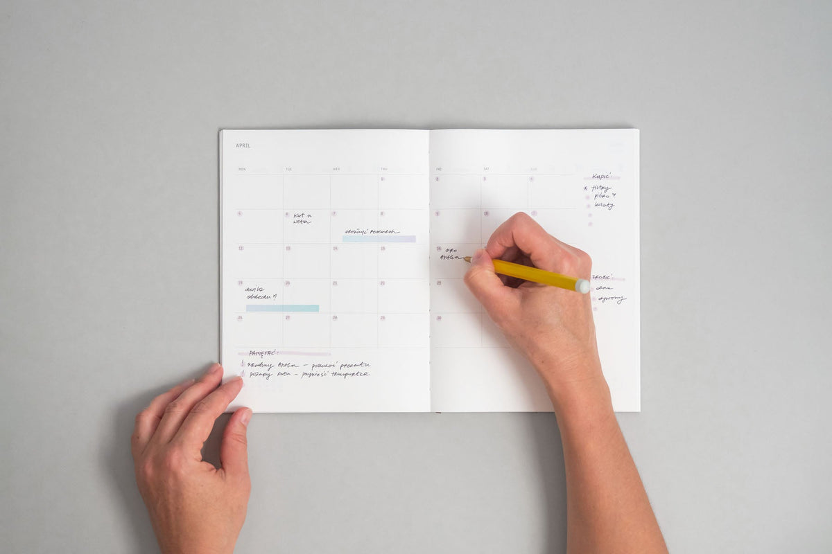 Klasyk 2027 Calendar - Fountain Pen Friendly Calendar - in use 2