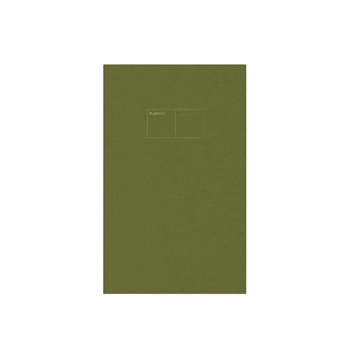 Copper Undated Calendar Light Softcover - Fountain Pen Friendly Planner - Avocado