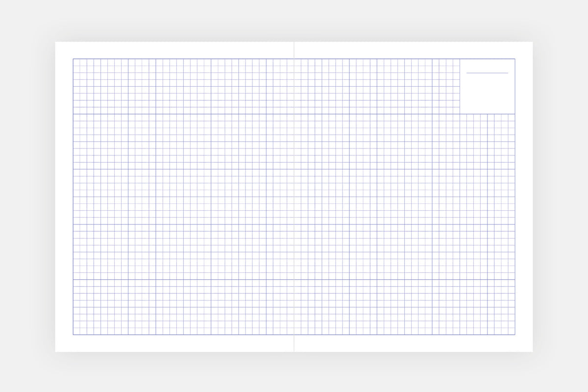 Grid Undated Planner - Fountain Pen Friendly Planner - grid