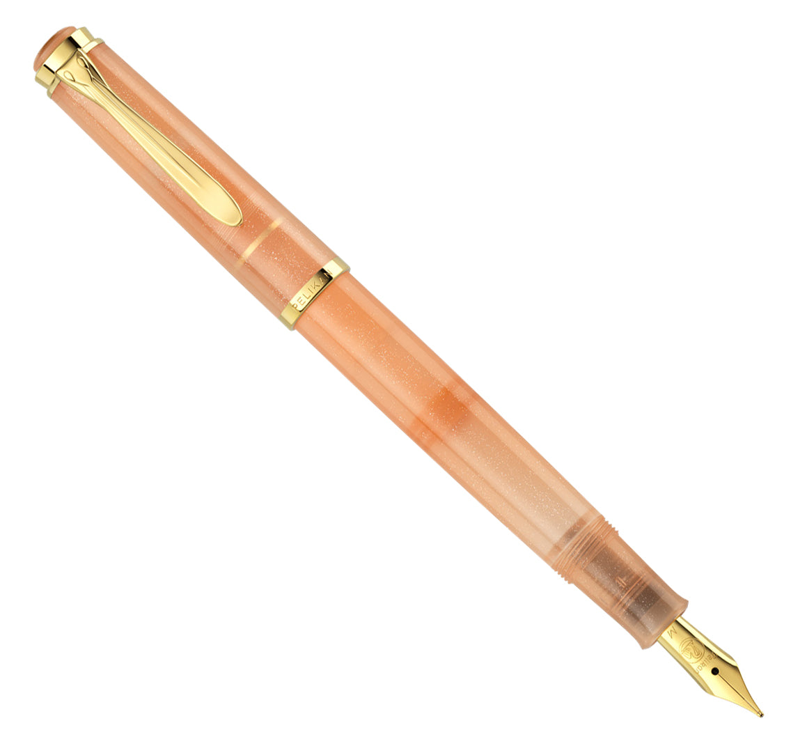 Pelikan Classic M200 Fountain Pen - Apricot Achat - Special Edition - Gift Set - Made In Germany posted