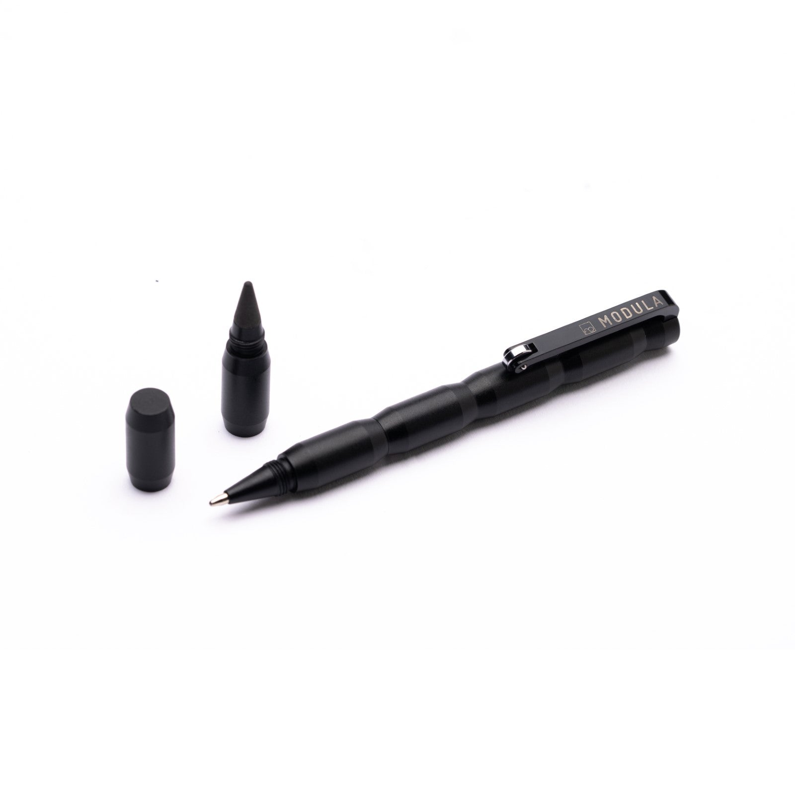 Pininfarina Forever Modula Ballpoint Pen and Pencil - Black with tips disassembled 