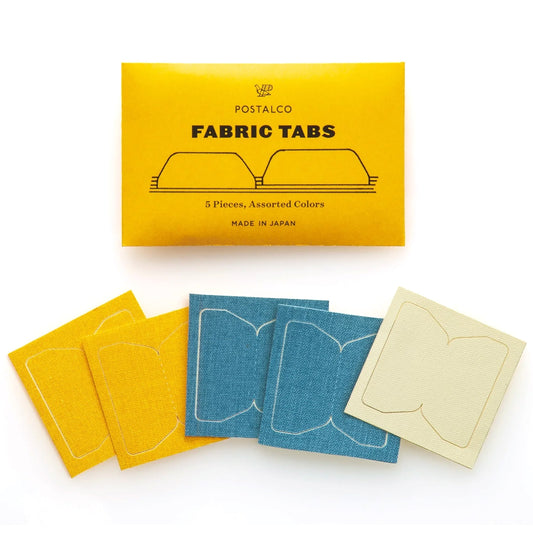 Postalco Fabric Tabs with packaging