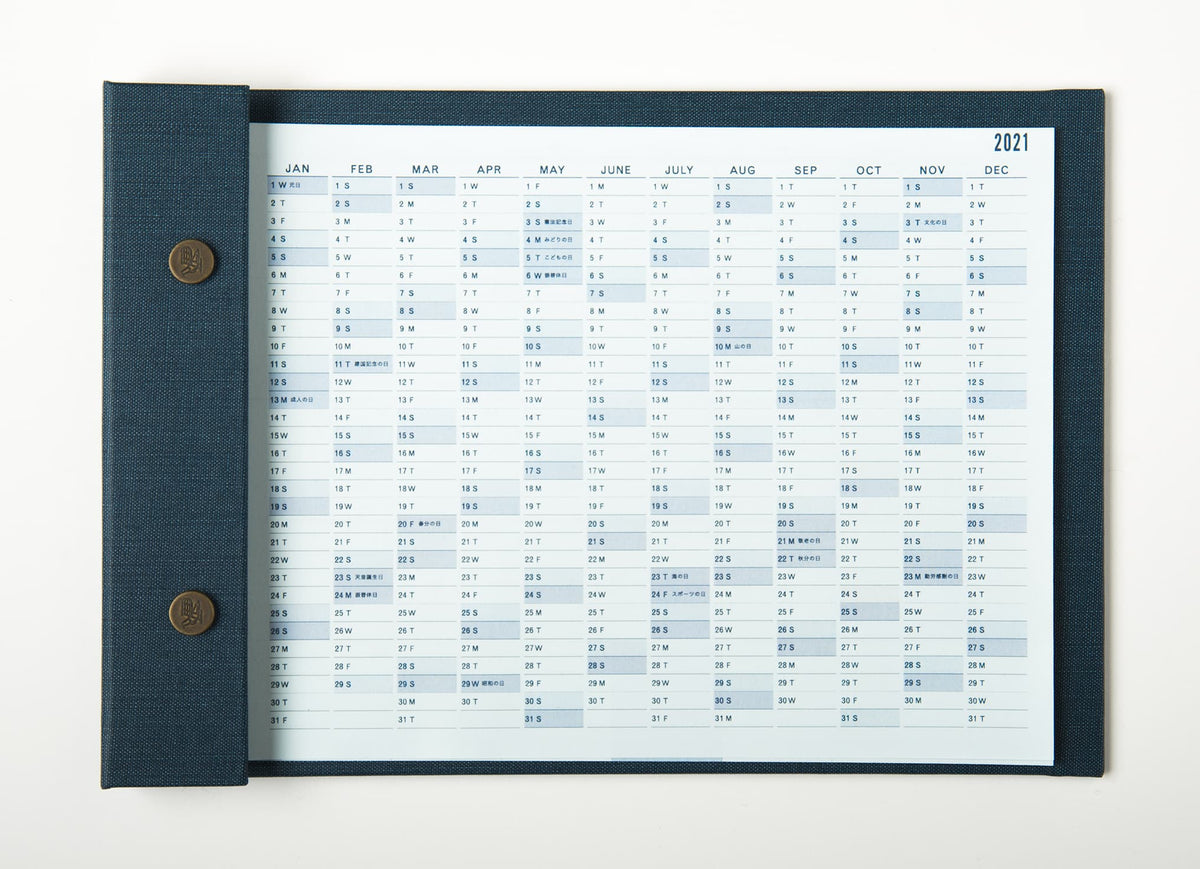 Postalco Snap Pad Calendar 2027 - A5 - Made in Japan