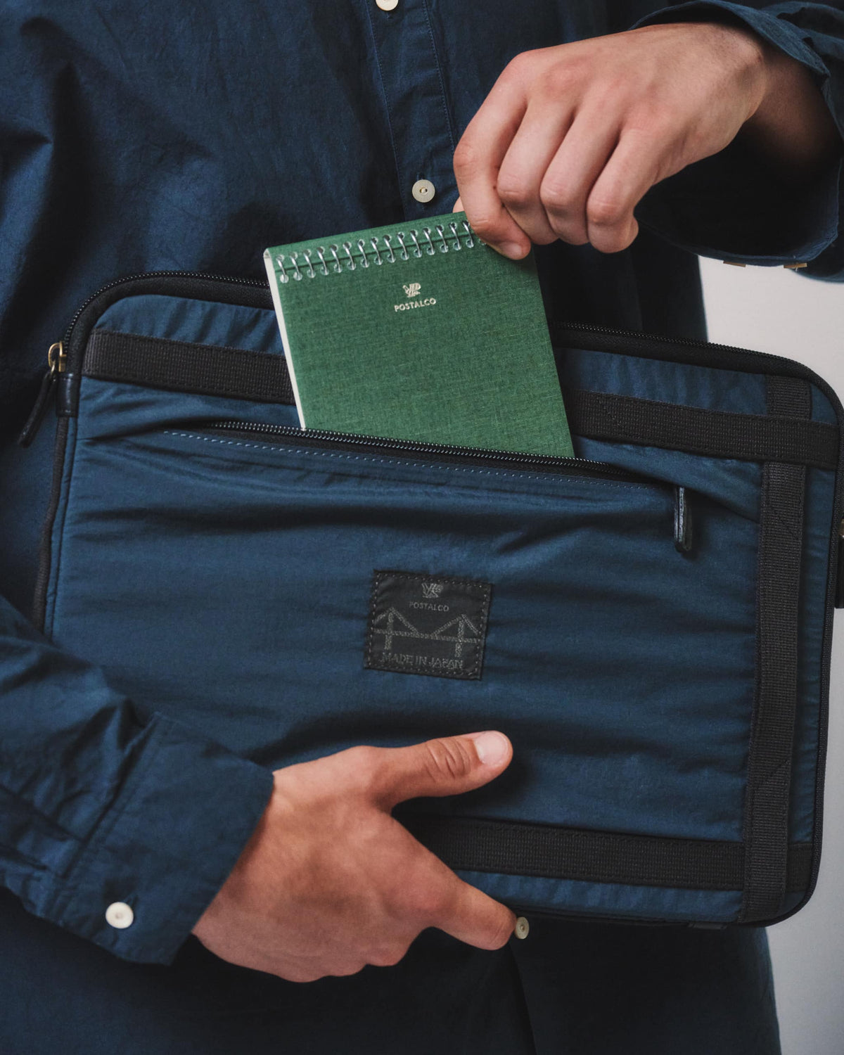 Postalco Notebook A6 - Dark Green - Fountain Pen Friendly - Made in Japan lifestyle