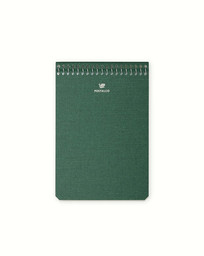 Postalco Notebook A6 - Dark Green - Fountain Pen Friendly - Made in Japan uncovered