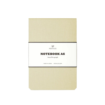 Postalco Notebook A6 - Ecru - Fountain Pen Friendly - Made in Japan