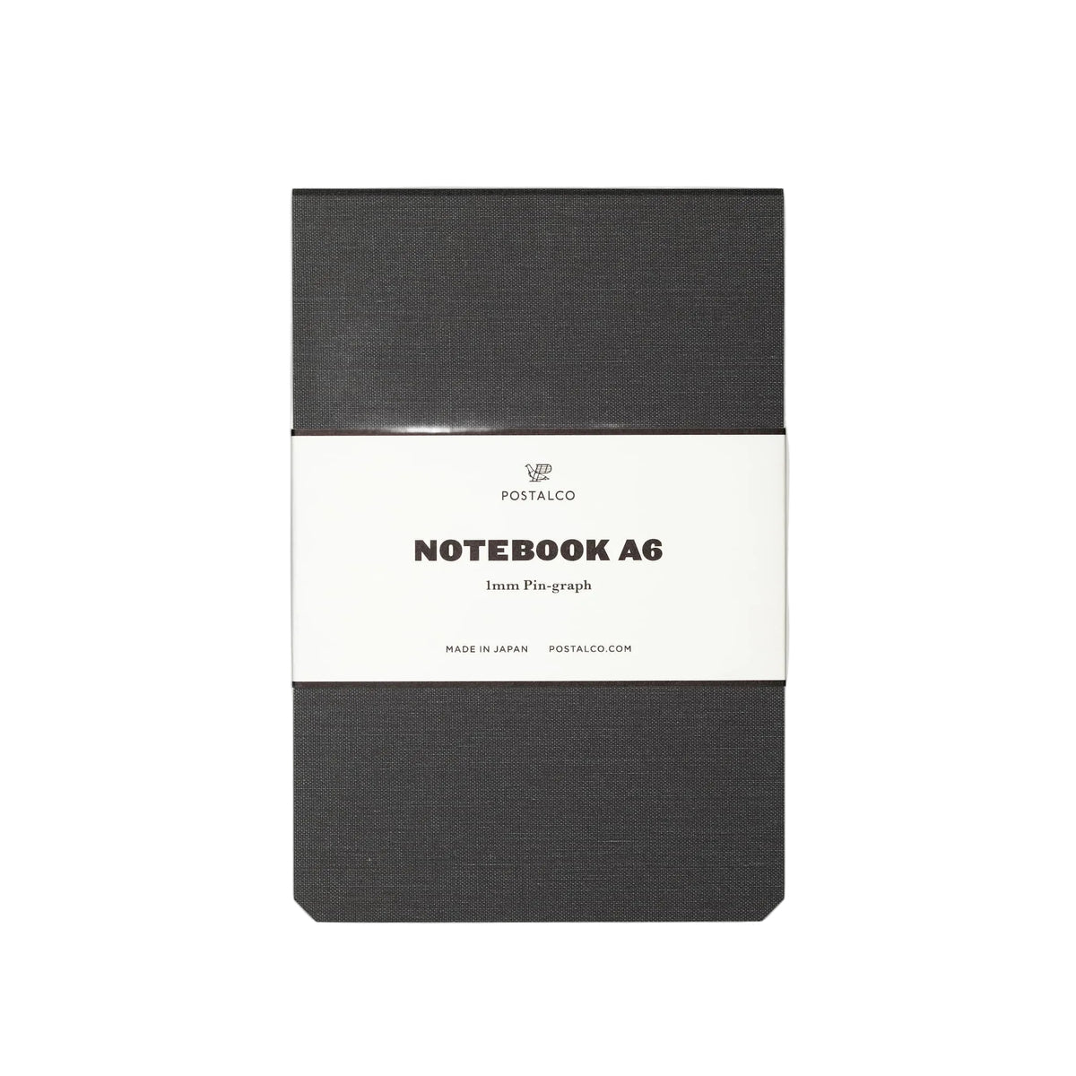 Postalco Notebook A6 - Faded Black - Fountain Pen Friendly - Made in Japan
