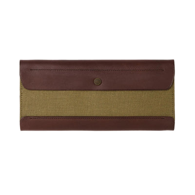 Postalco Tool Box Leather Pen Case - Olive Green - Made in Japan