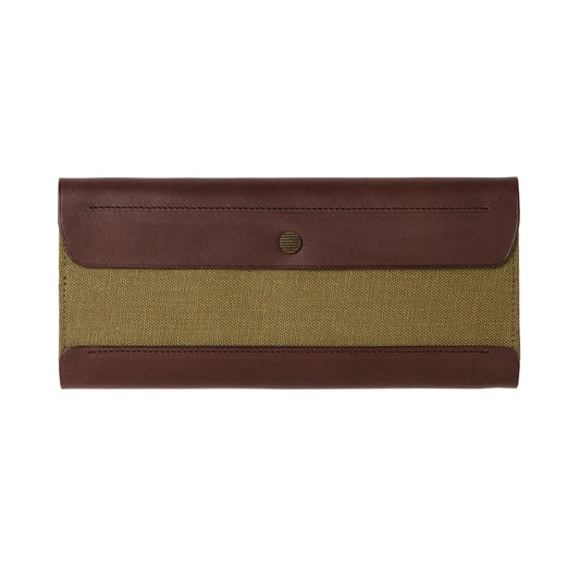 Postalco Tool Box Leather Pen Case - Olive Green - Made in Japan