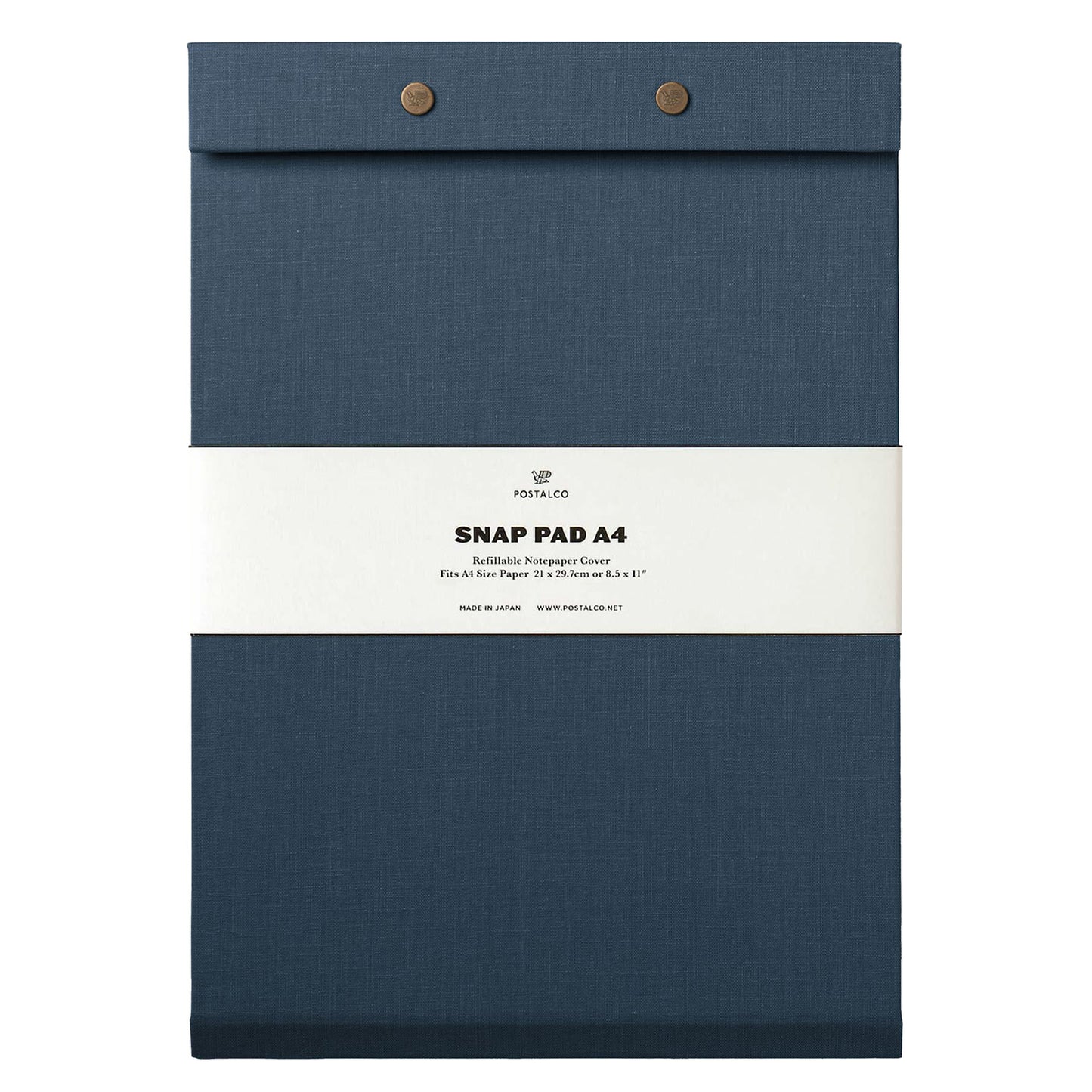 Postalco Snap Pad Notepad A4 - Dark Blue - Fountain Pen Friendly - Made in Japan
