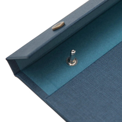 Postalco Snap Pad Notepad A4 - Dark Blue - Fountain Pen Friendly - Made in Japan Detail