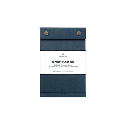 Postalco Snap Pad Notepad A6 - Dark Blue - Fountain Pen Friendly - Made in Japan