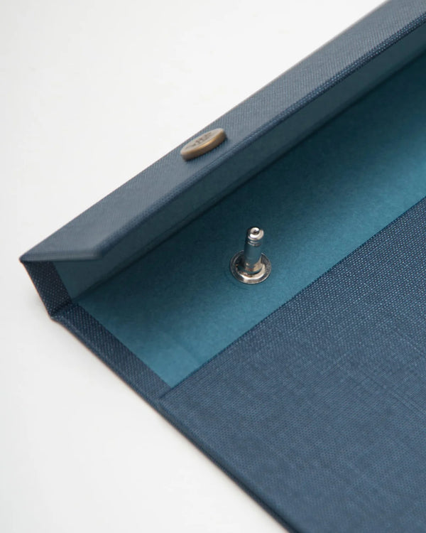 Postalco Snap Pad Notepad A6 - Dark Blue - Fountain Pen Friendly - Made in Japan detail