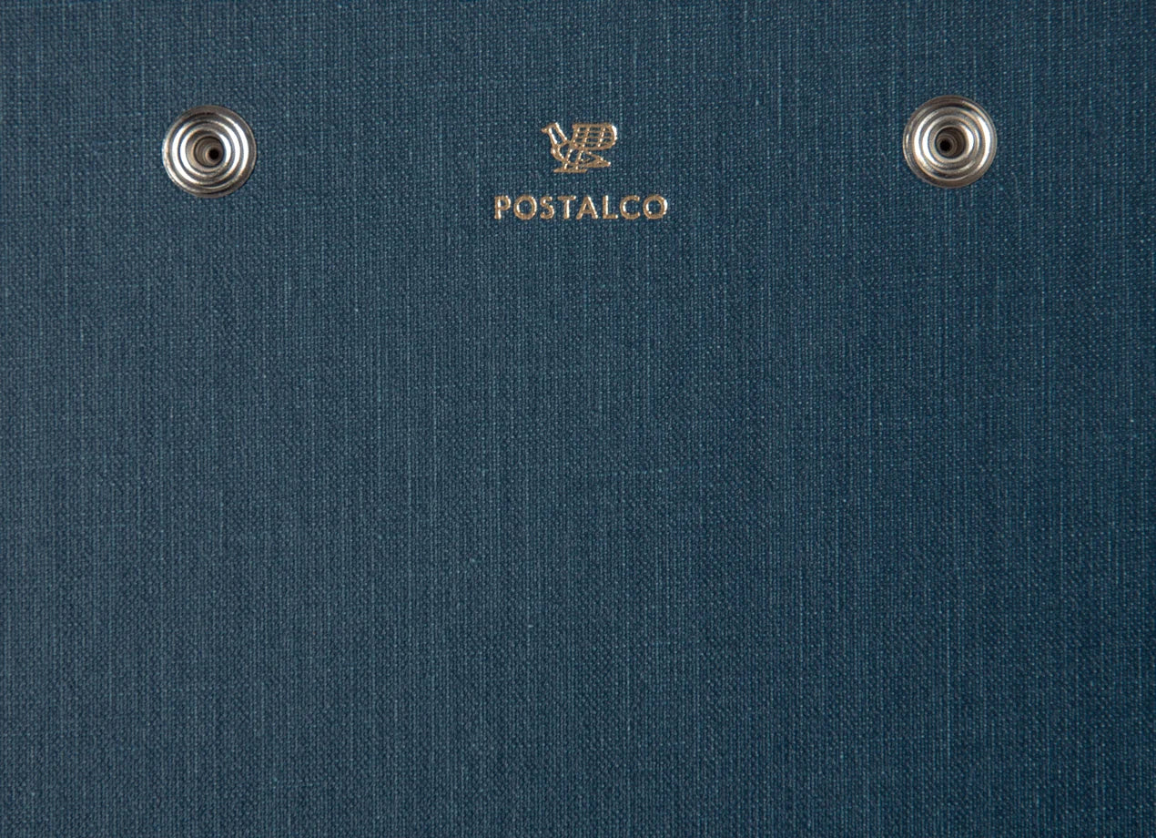 Postalco Snap Pad Notepad A6 - Dark Blue - Fountain Pen Friendly - Made in Japan back foil stamp