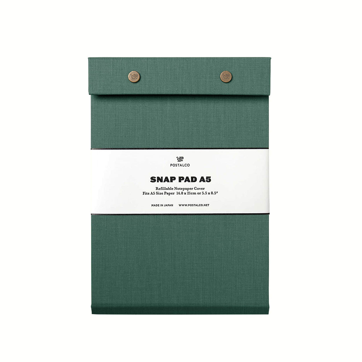 Postalco Snap Pad Notepad A5 - Dark Green - Fountain Pen Friendly ...