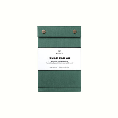 Postalco Snap Pad Notepad A6 - Dark Green - Fountain Pen Friendly - Made in Japan
