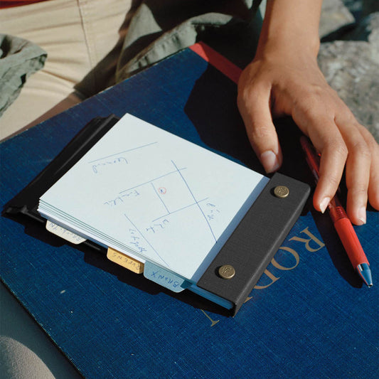 Postalco Snap Pad Notepad A6 - Faded Black - Fountain Pen Friendly - Made in Japan lifestyle