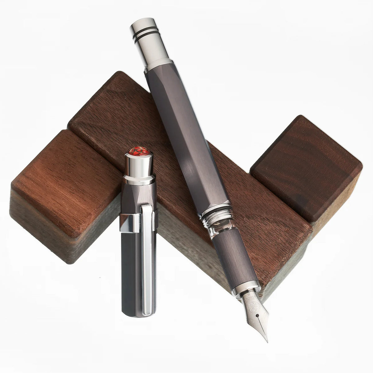 TWSBI Precision Fountain Pen - Gunmetal - Aluminum - Made in Taiwan lifestyle