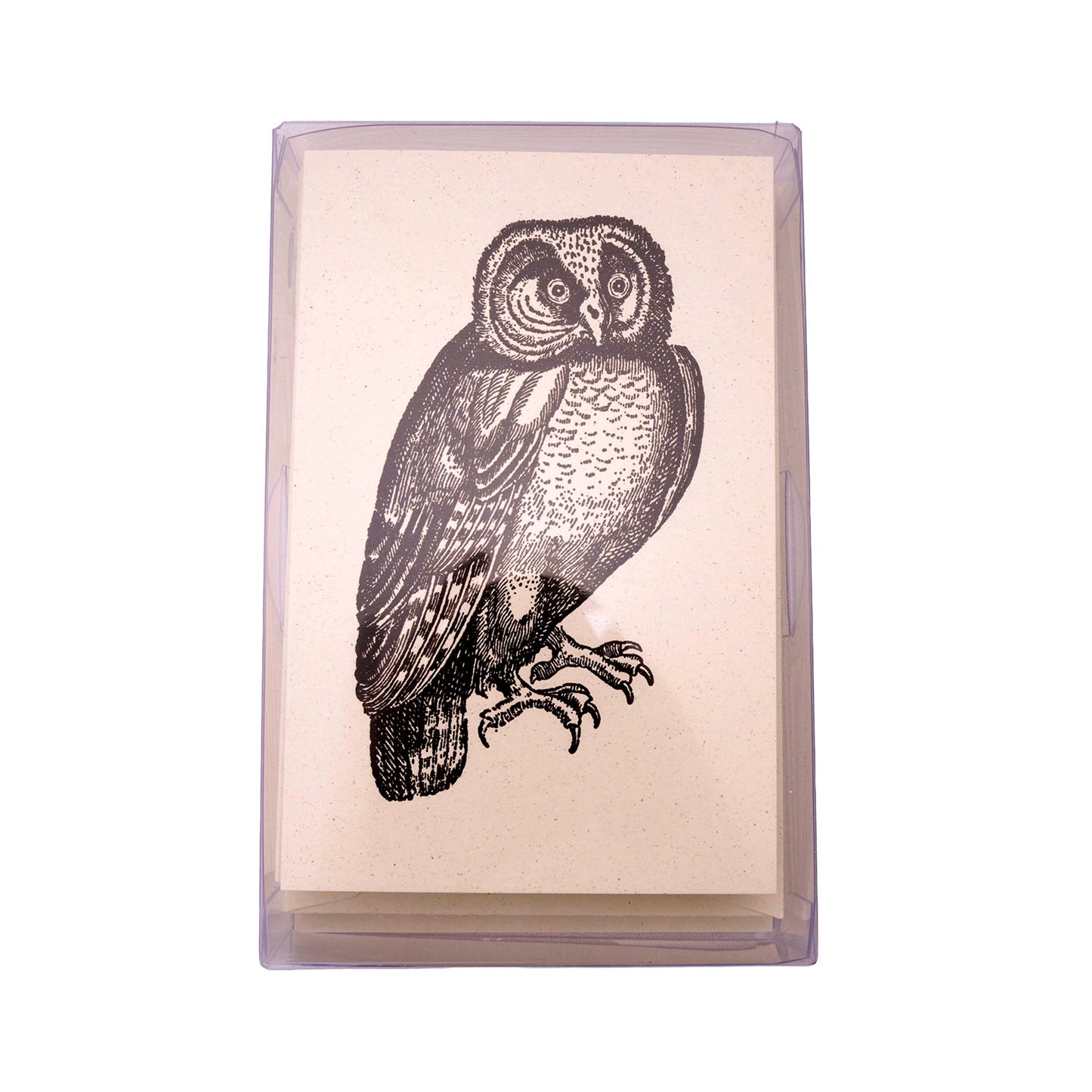 Rossi 1931 Letterpress Folded Card Letter Set - Owl | Made in Italy in box