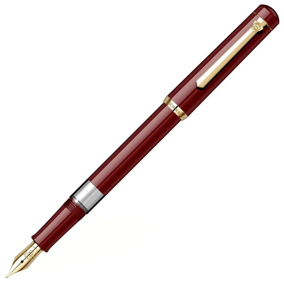 Scrikss 419 Fountain Pen - Burgundy - Piston Filler - Made In Turkey