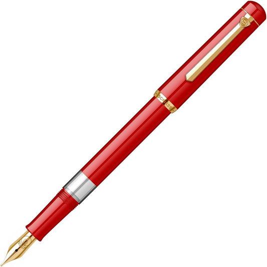Scrikss 419 Fountain Pen - Ferrari Red - Piston Filler - Made In Turkey