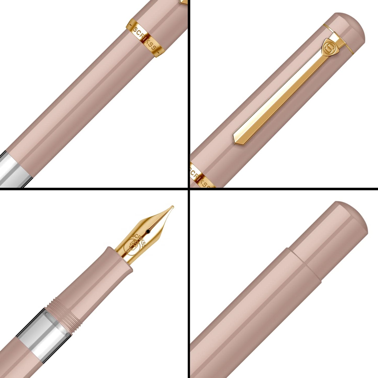 Scrikss 419 Fountain Pen - Safari - Piston Filler - Made In Turkey details