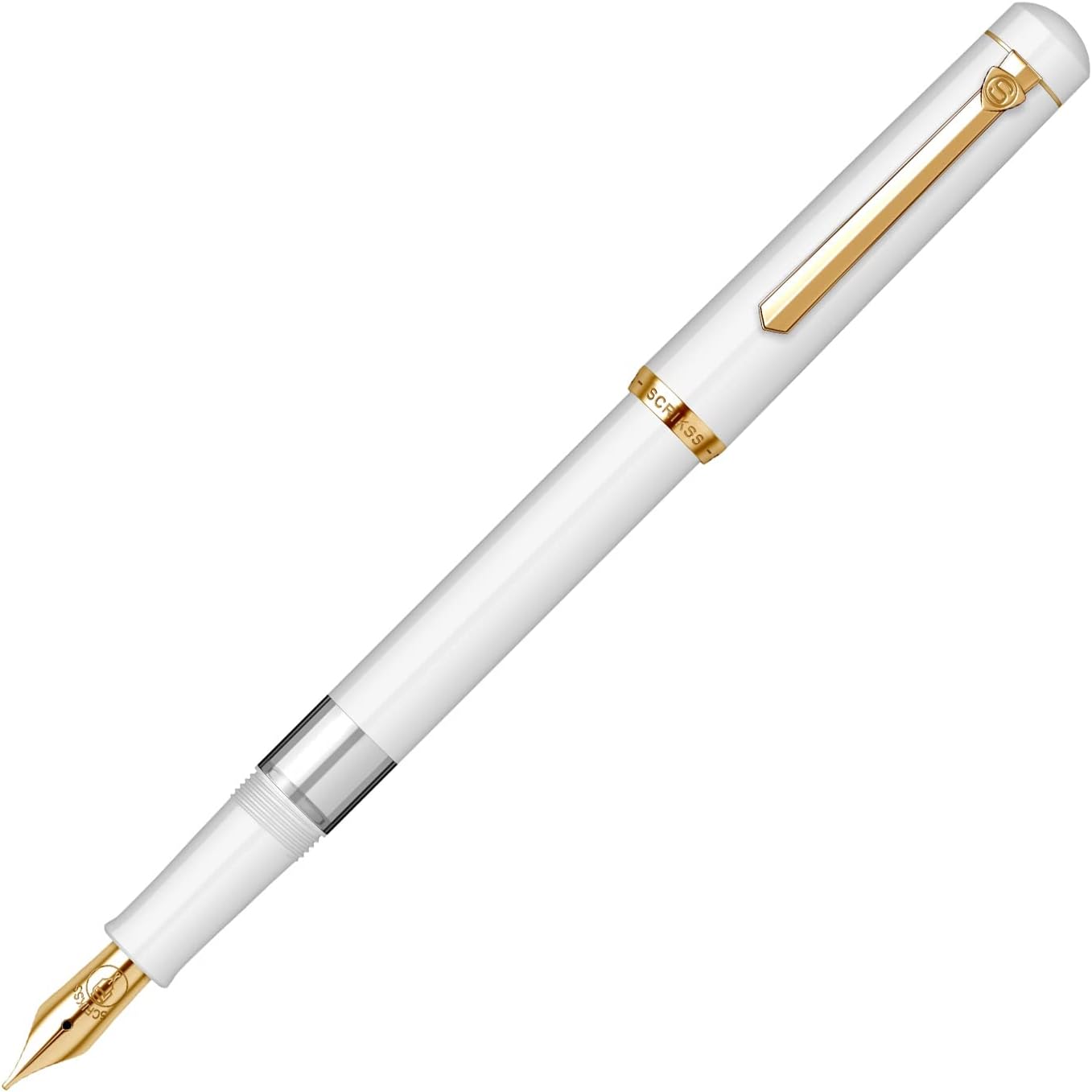 Scrikss 419 Fountain Pen - White - Piston Filler - Made In Turkey posted