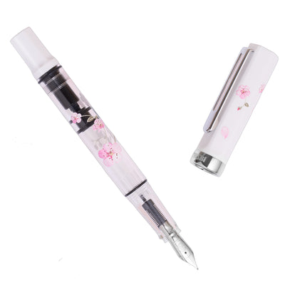 TWSBI Eco Fountain Pen - TWSBI Eco Fountain Pen - Cherry Blossom - Piston Filler - Demonstrator - Made in Taiwan White background