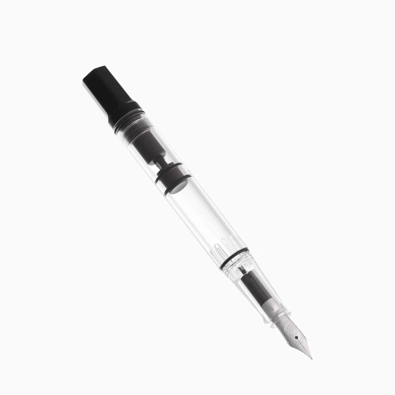 TWSBI Eco Fountain Pen - Black - Piston Filler - Demonstrator - Made in Taiwan uncapped