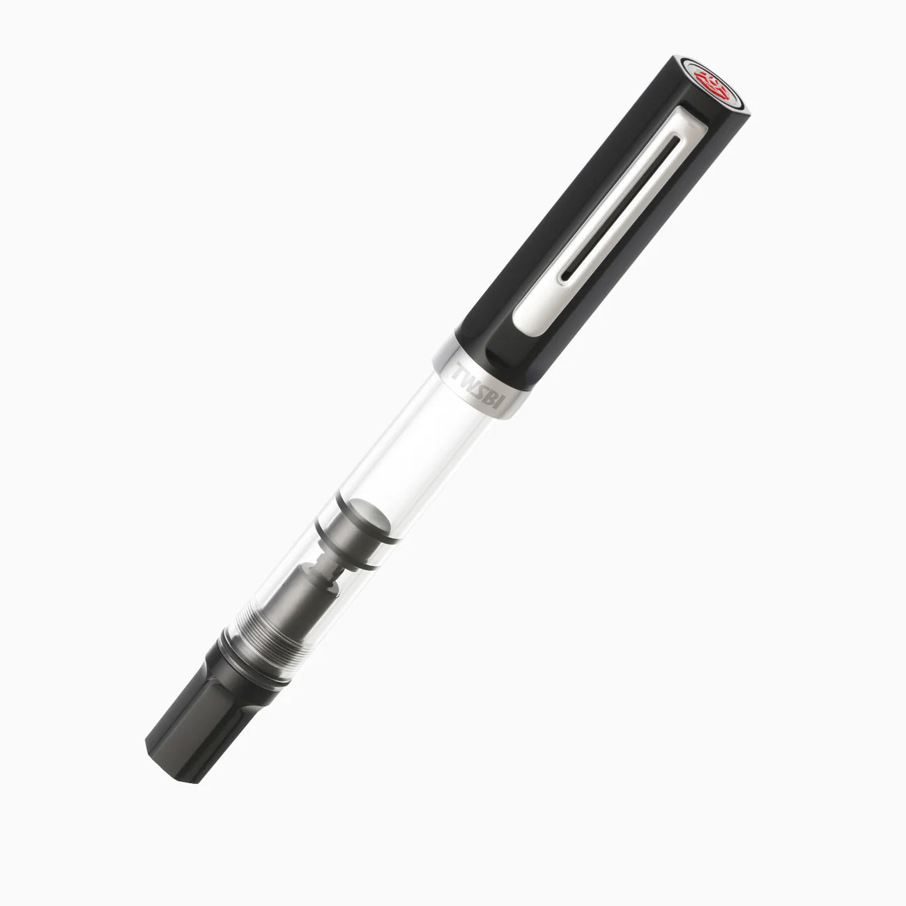 TWSBI Eco Fountain Pen - Black - Piston Filler - Demonstrator - Made in Taiwan capped